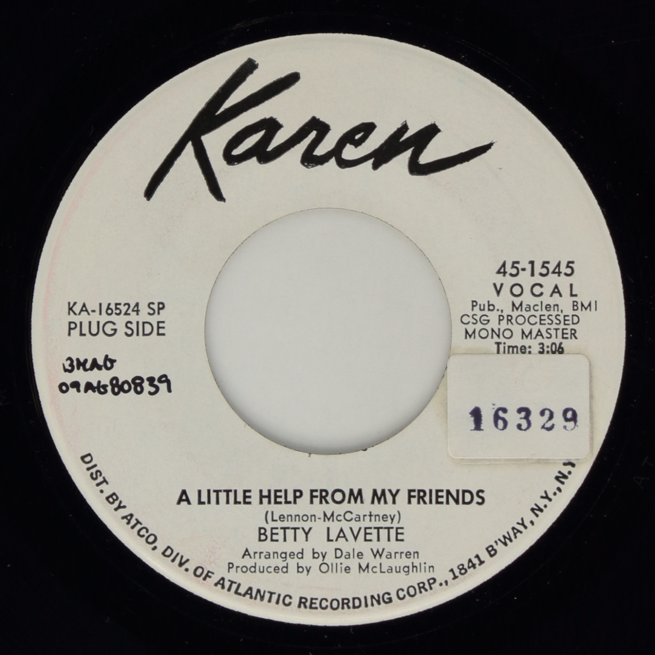 A Little Help From My Friends / Hey Love