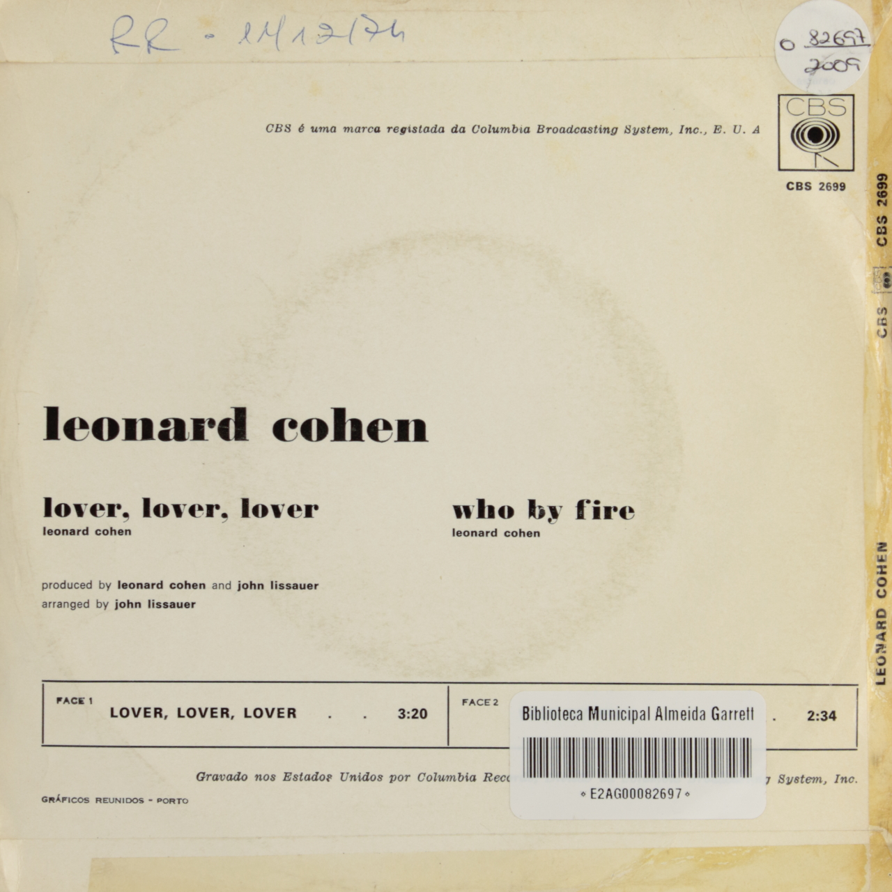 Lover, Lover, Lover / Who By Fire