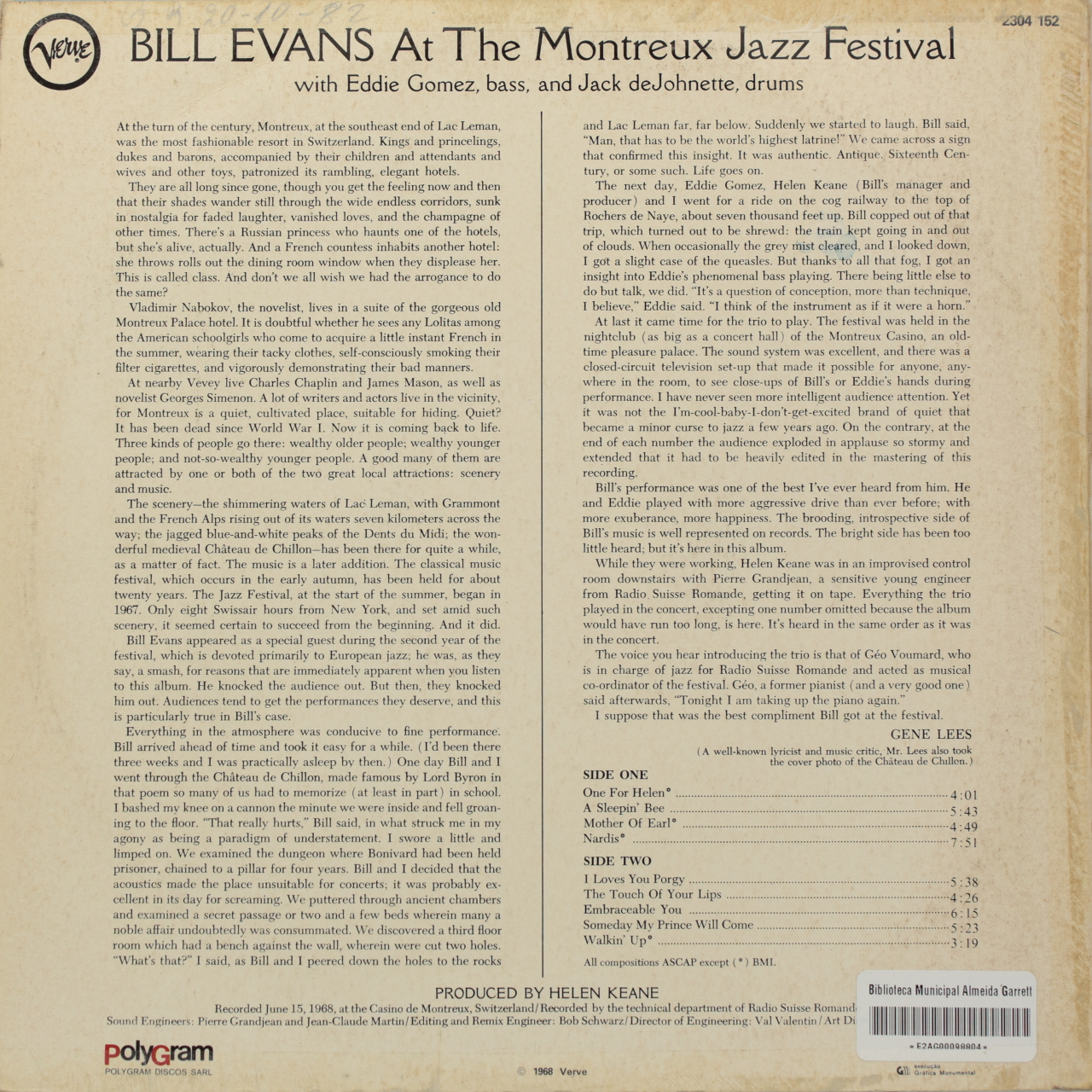 At the Montreux Jazz Festival