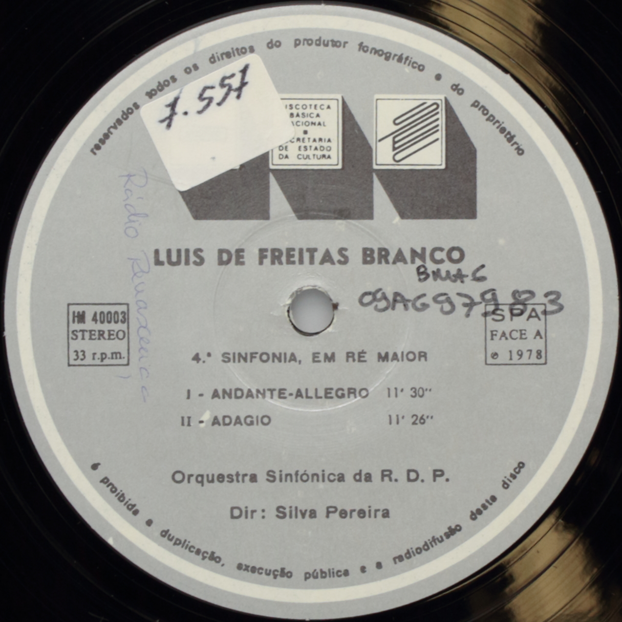 Freitas Branco: Sinfonia nº 4 em Ré Maior