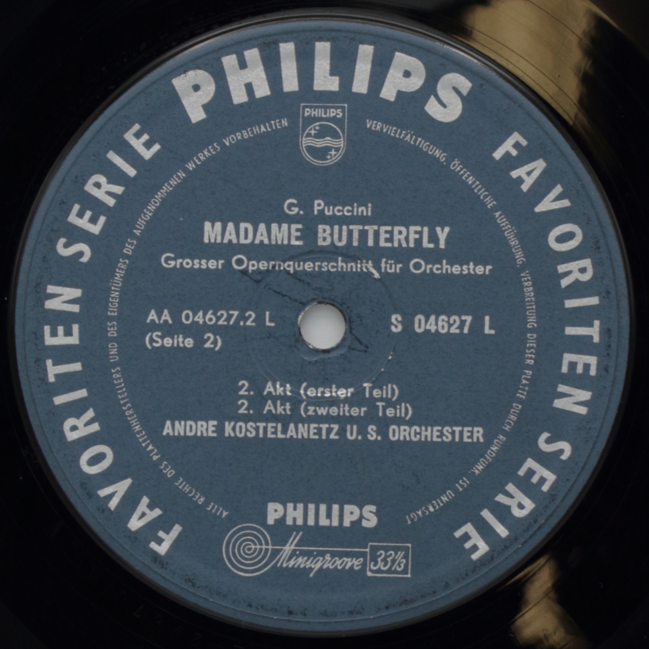 Puccini: Madame Butterfly; Grosser Opernquerschnitt für Orchester