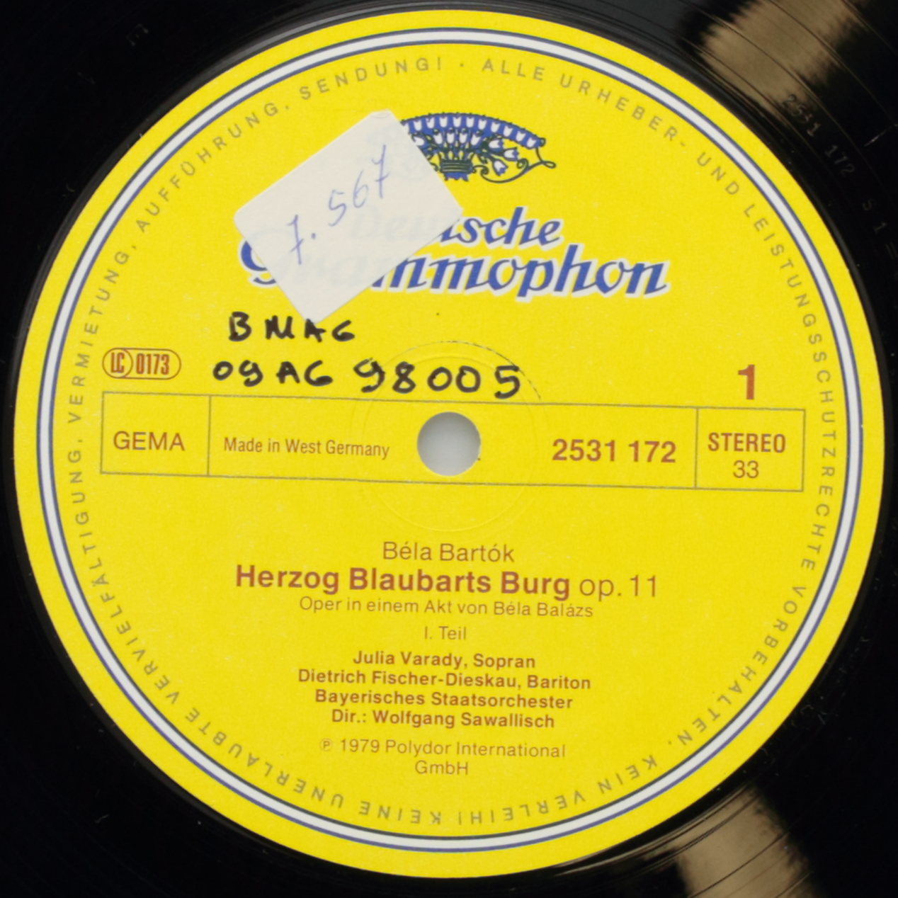 Bartók: Herzog Blaubarts Burg
