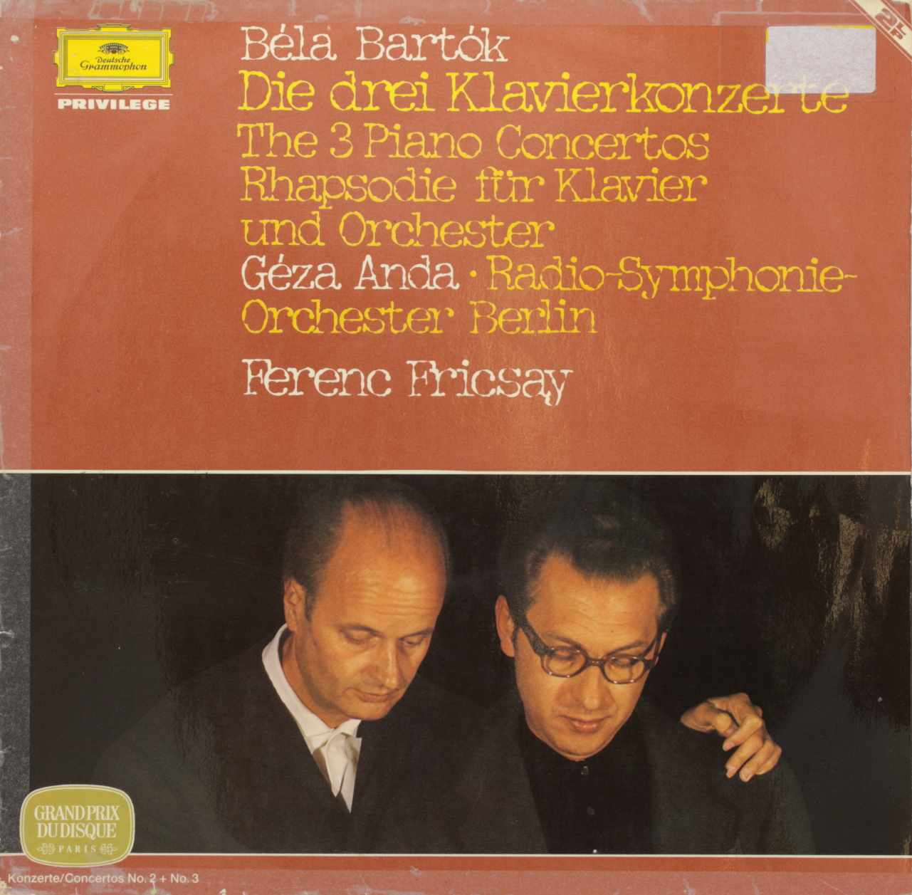 Bartók: Die drei Klavierkonzert / Rhapsodie fur klavier und orchester