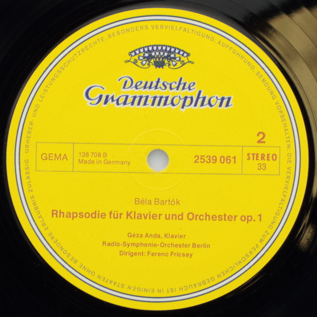 Bartók: Die drei Klavierkonzert / Rhapsodie fur klavier und orchester