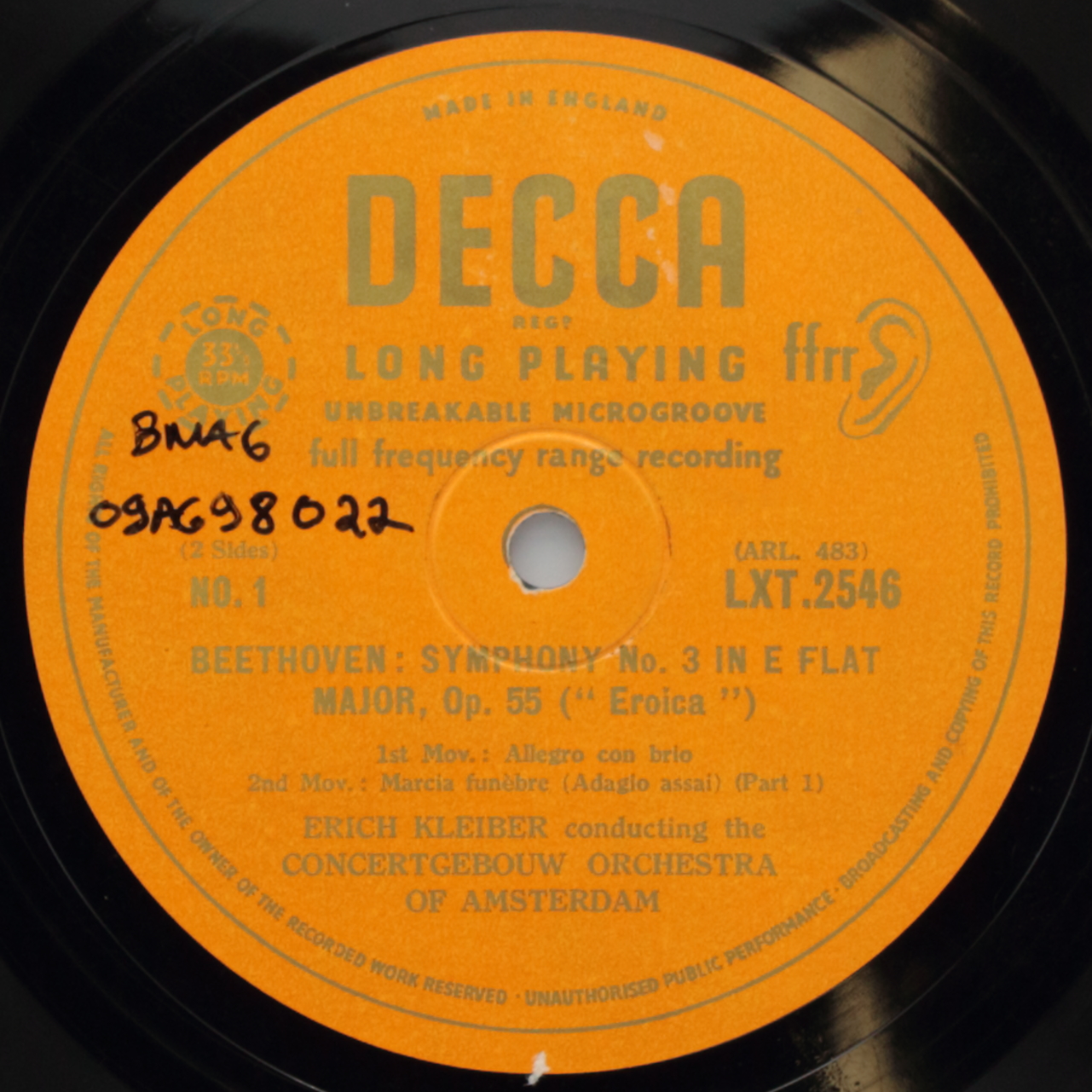 Beethoven: Eroica - Symphony Nº 3 in E flat major, Opus 55