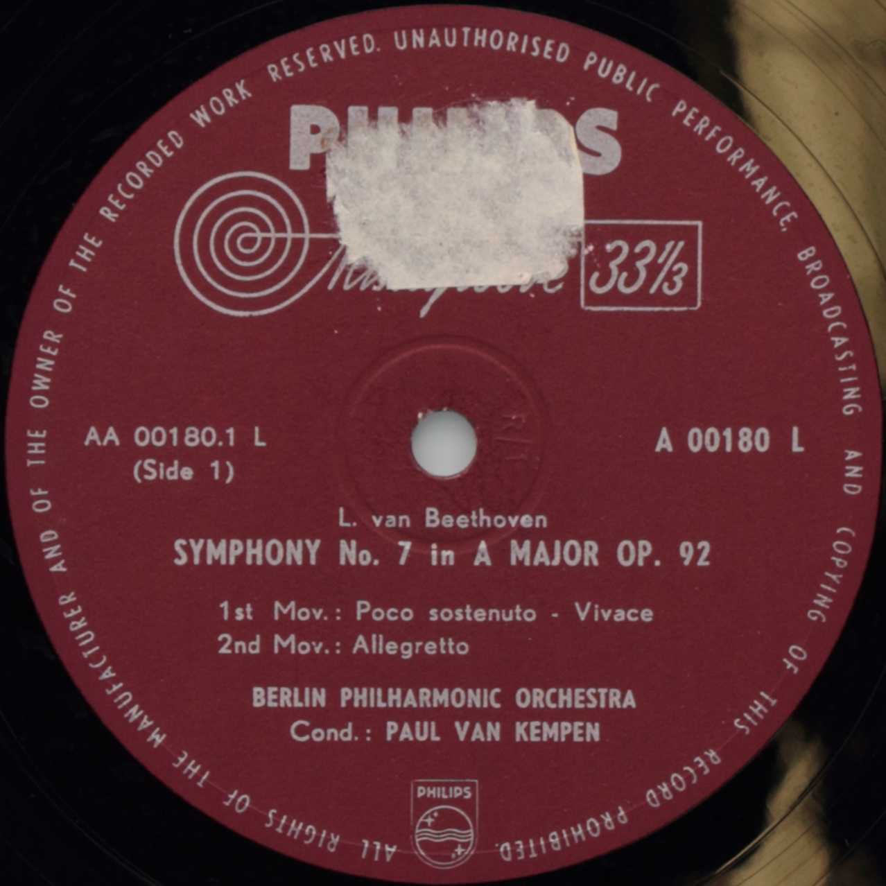 Beethoven: Symphonie Nº 7 in A major Op. 92