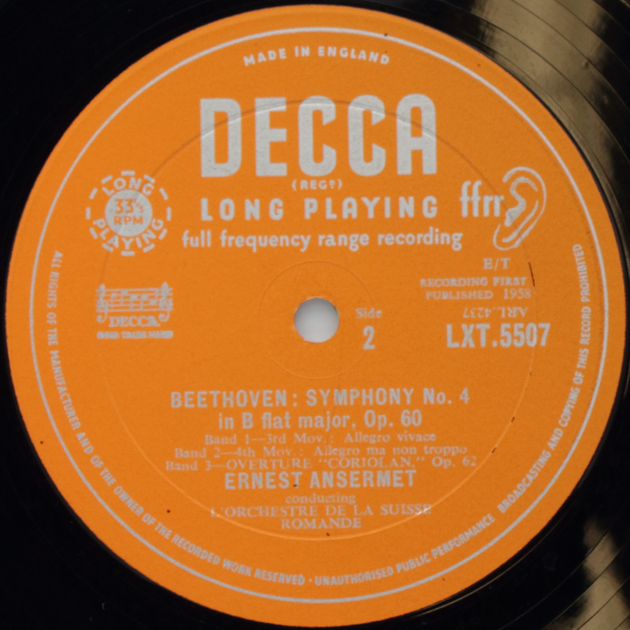 Beethoven: Symphonie Nº 4; Corolian Overture