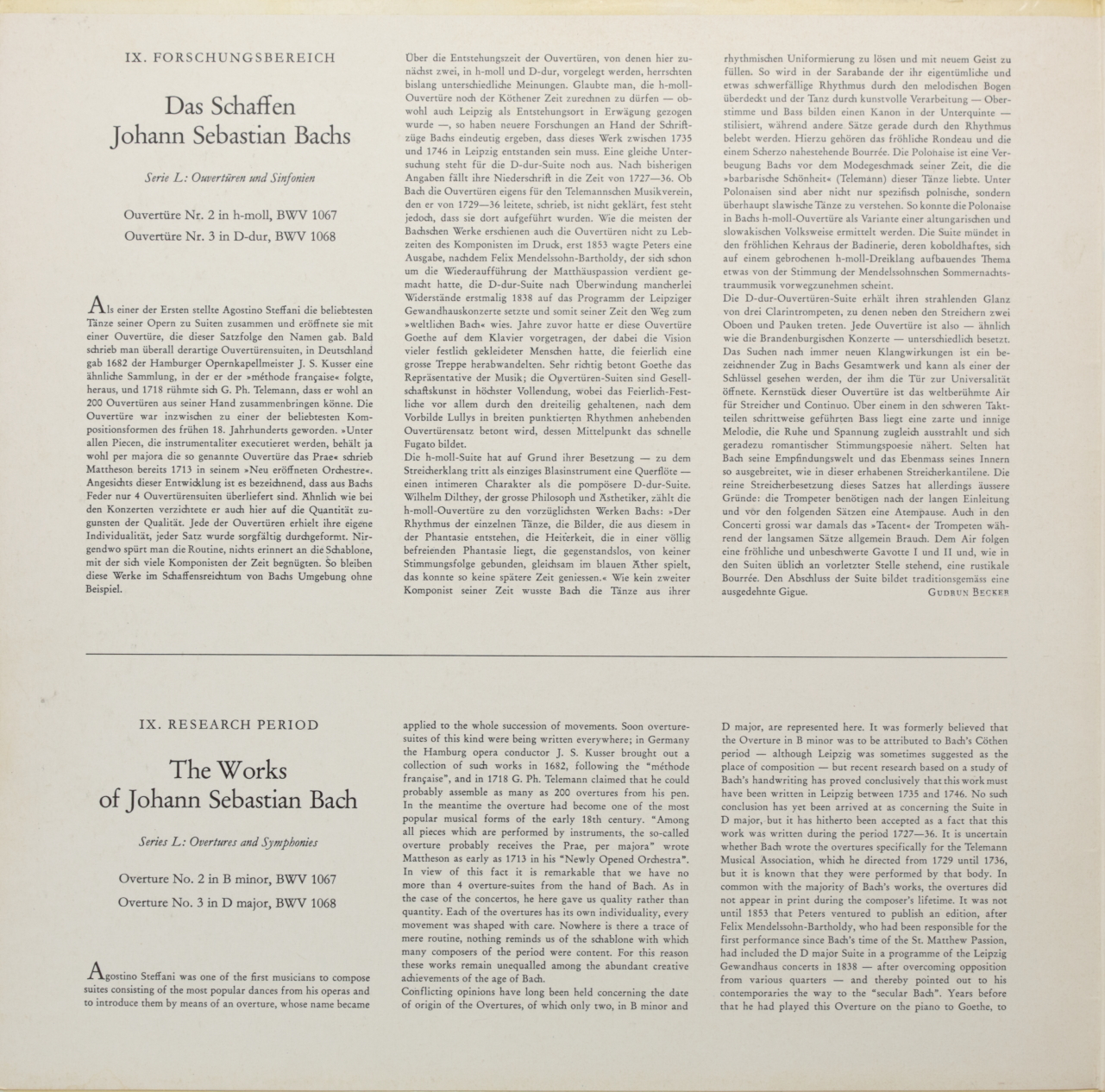 Bach: Ouvertüren