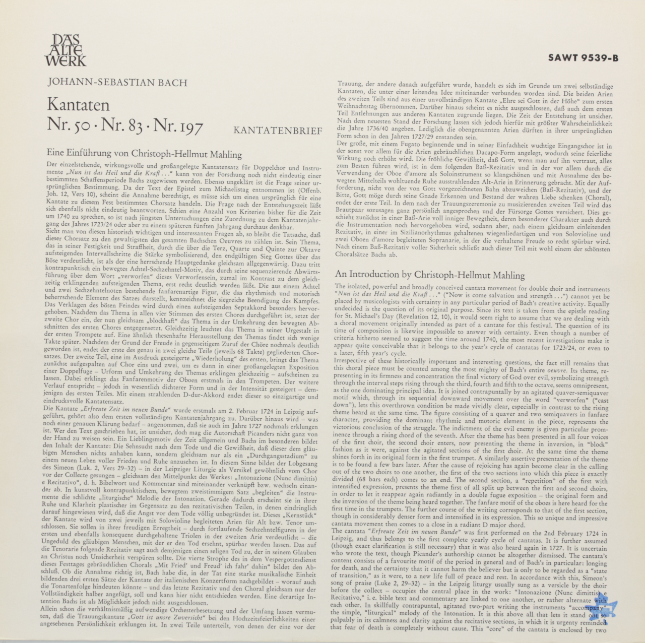 Bach: Kantaten