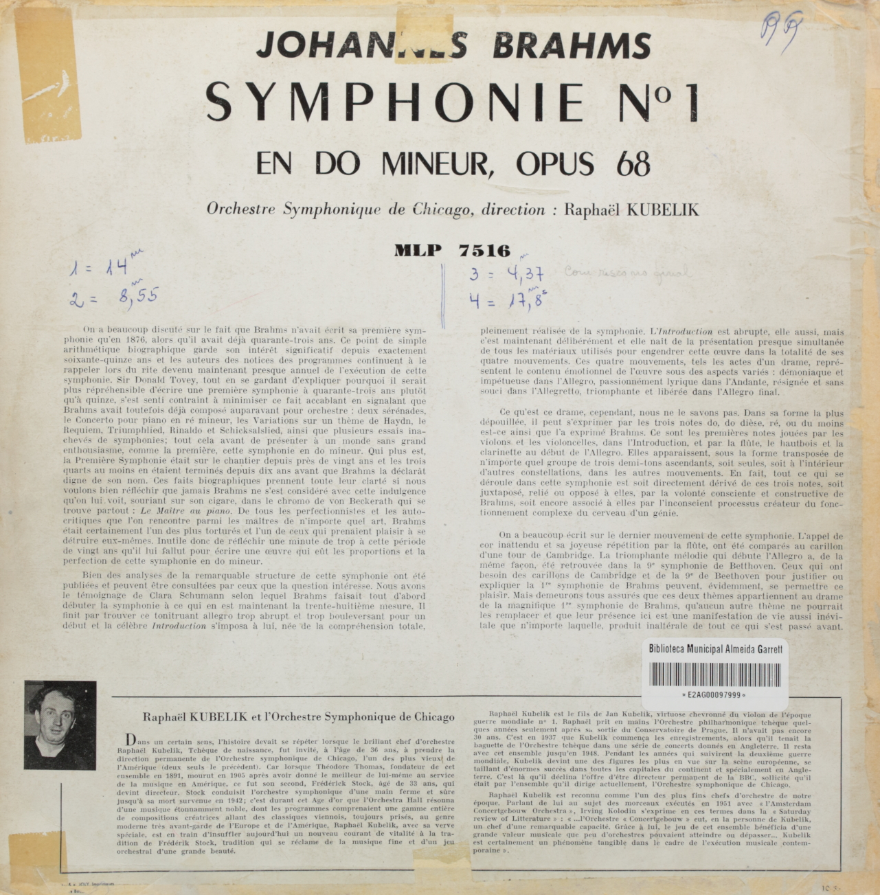 Brahms: Symphony Nº 1 in C Minor, Op. 68