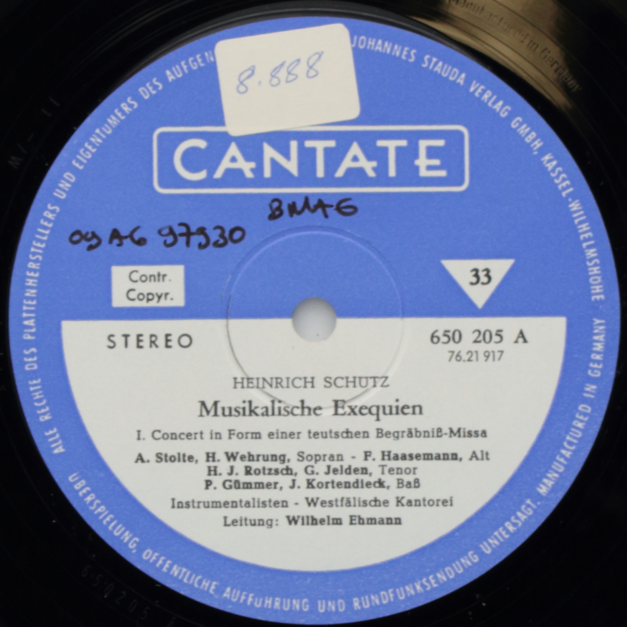 Schütz: Musikalische Exequien