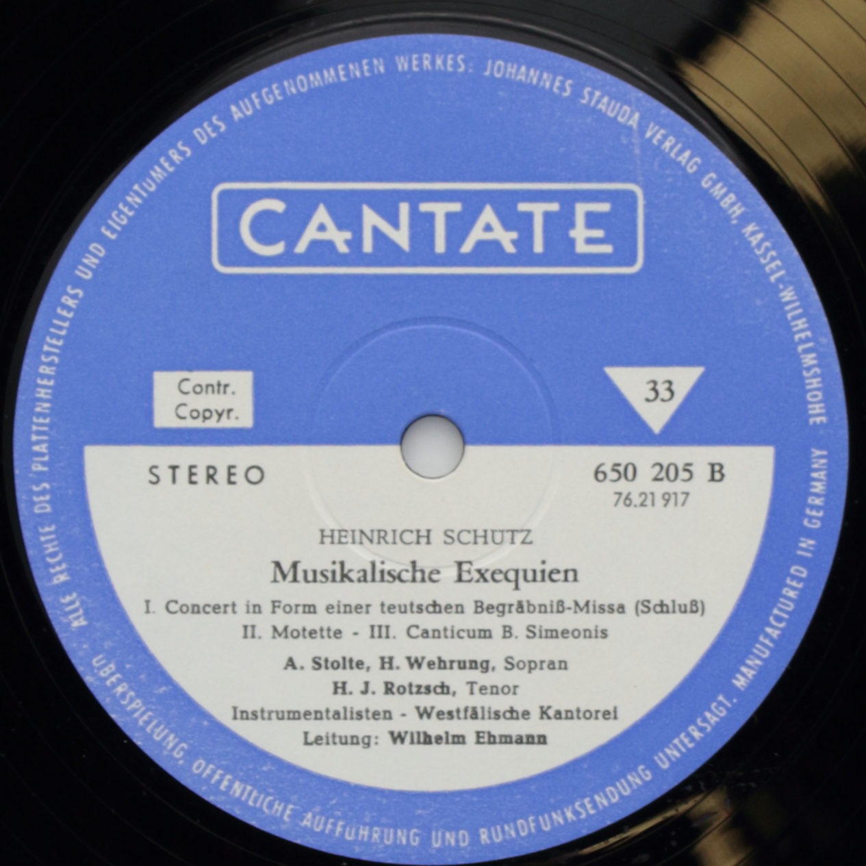 Schütz: Musikalische Exequien