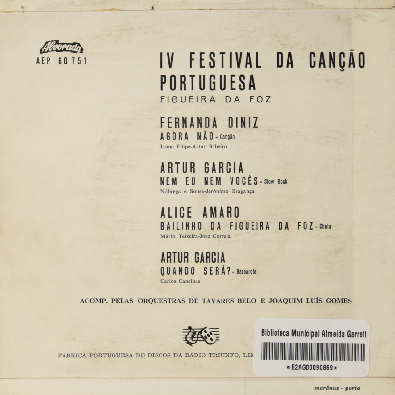 IV Festival da Canção Portuguesa