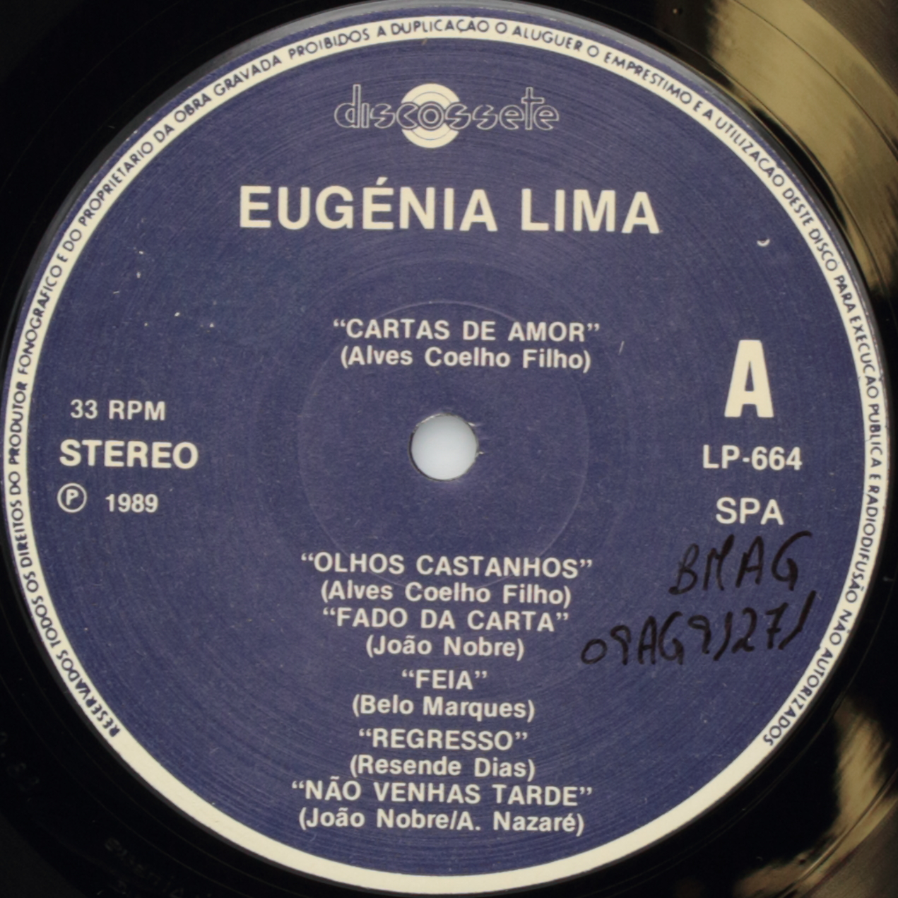 A grande Eugénia Lima em êxitos portugueses