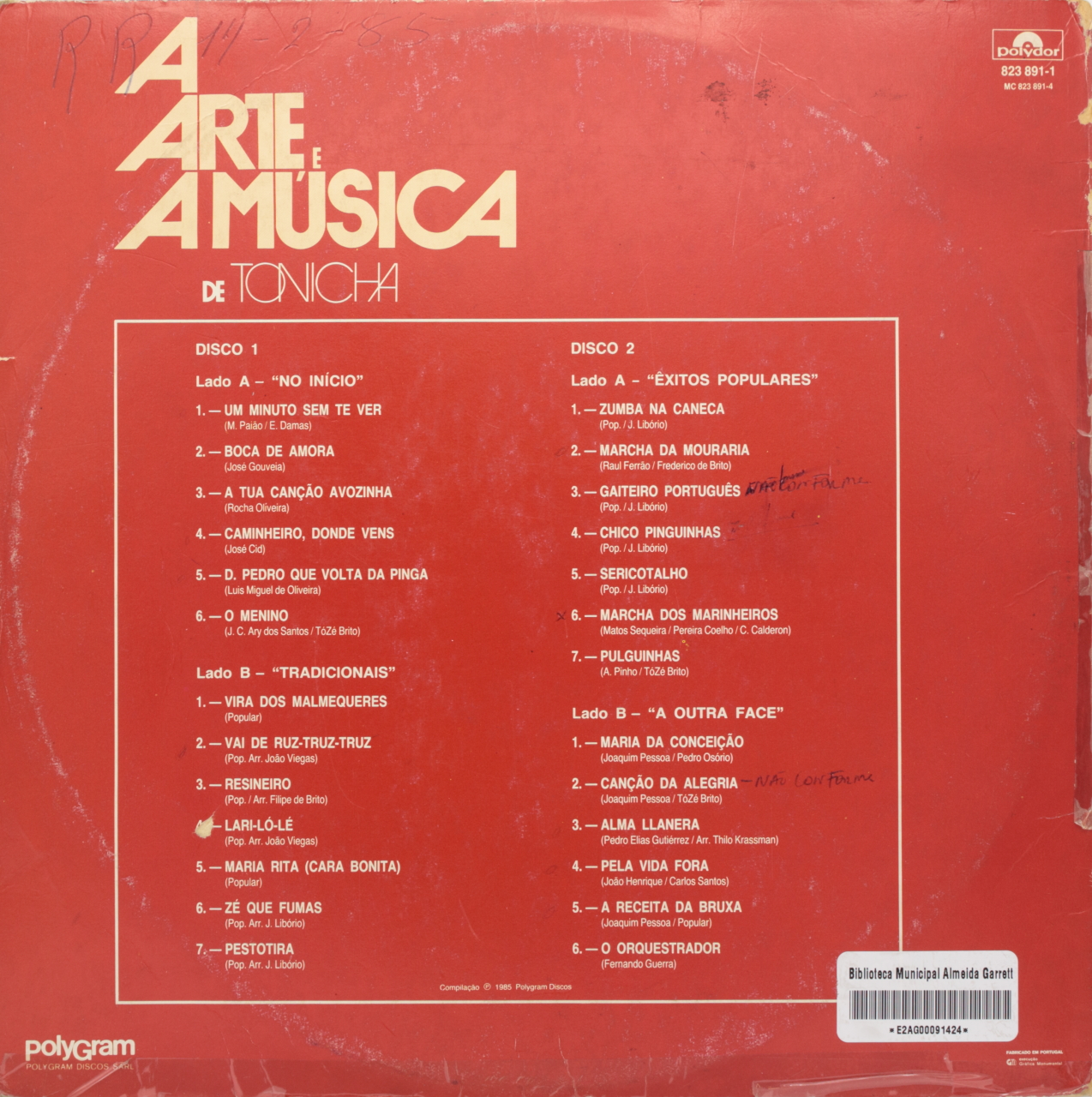 A arte e a música de