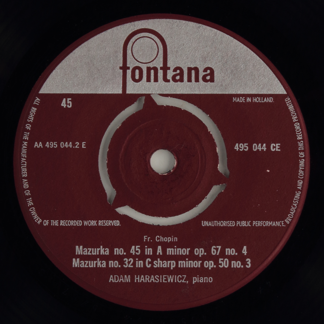 Chopin: Ballade no. 1 in G minor op. 23 / Mazurka no. 45 in A minor op. 67 no. 4 / Mazurka no. 32 in