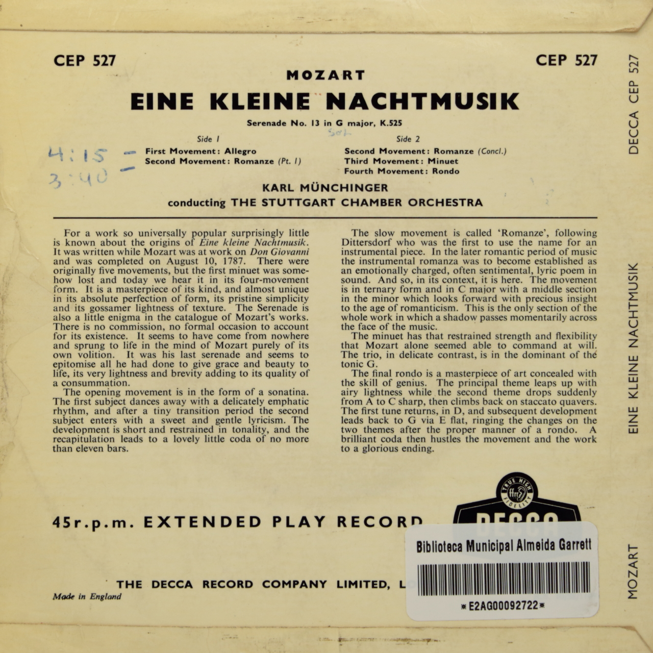 Mozart: Eine Kleine Nachtmusik