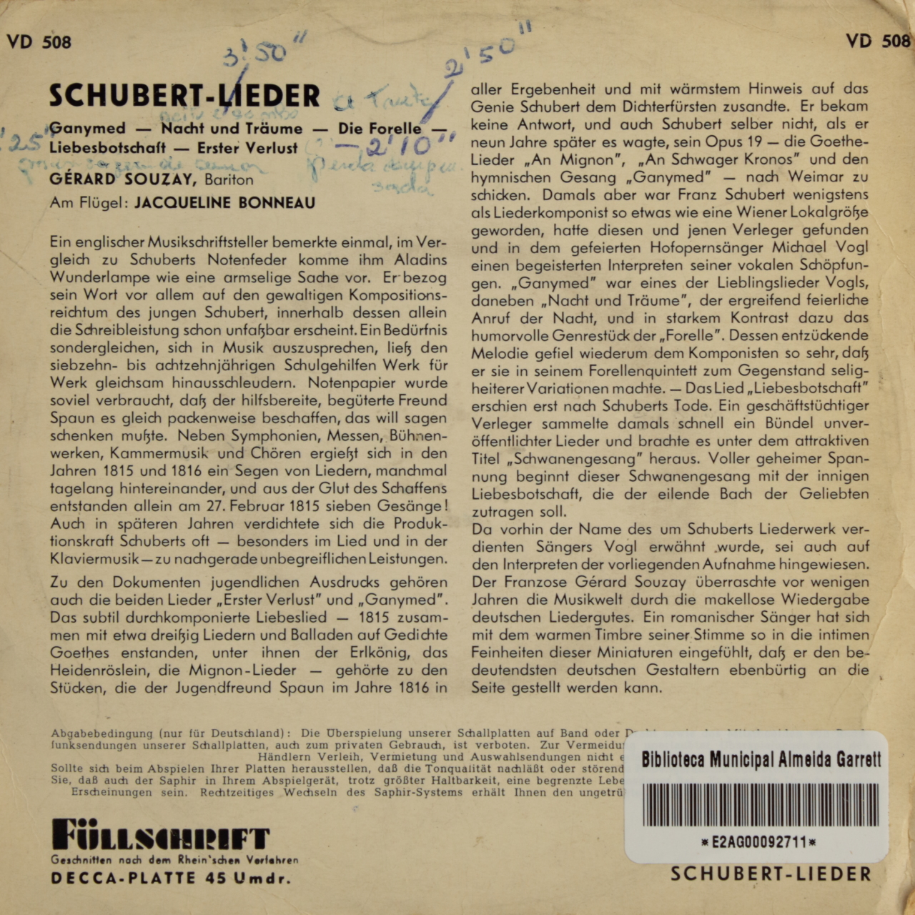 Schubert-Lieder