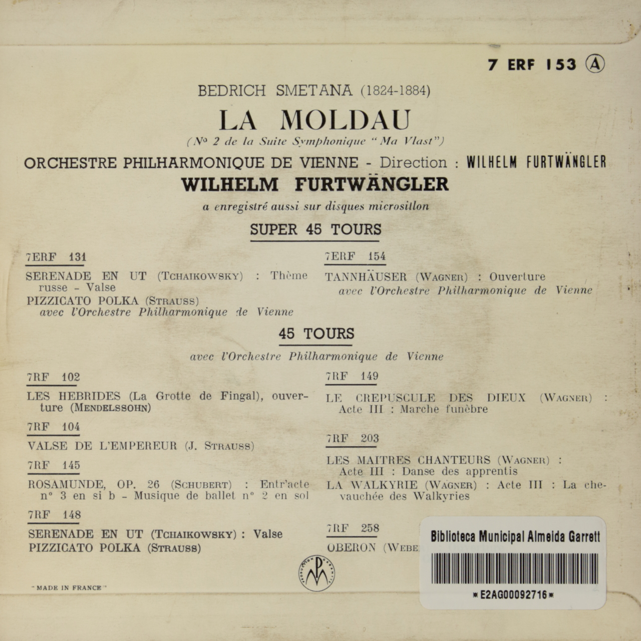 Smetana: La Moldau