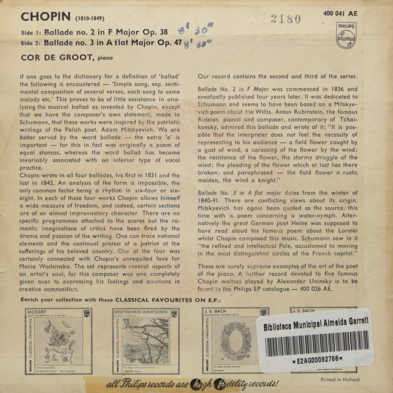 Chopin: Ballades