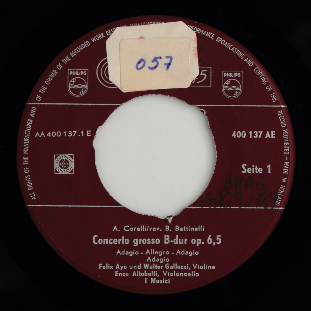 Corelli: Concerto grosso B flat major op. 6 no. 5