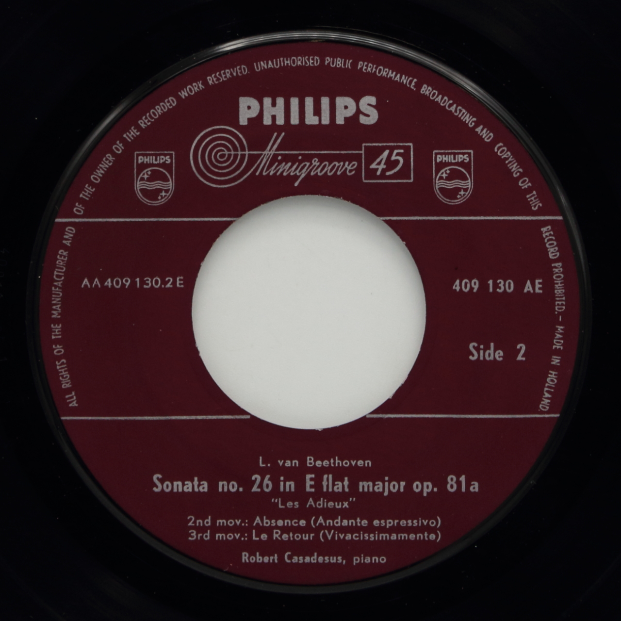 Beethoven: Les Adieux - Sonata no. 26 in E flat major op. 81a