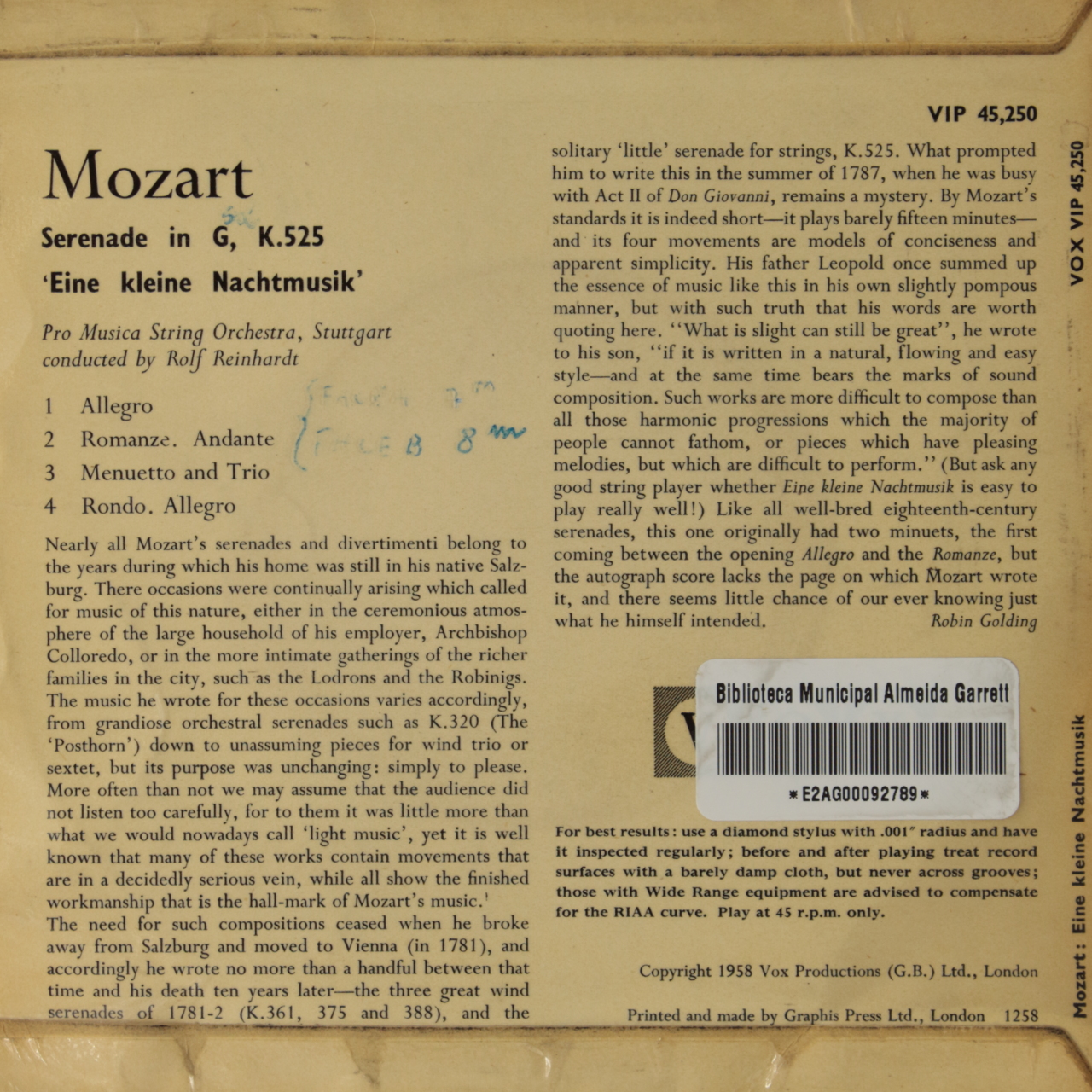 Mozart: Eine Kleine Nachtmusik