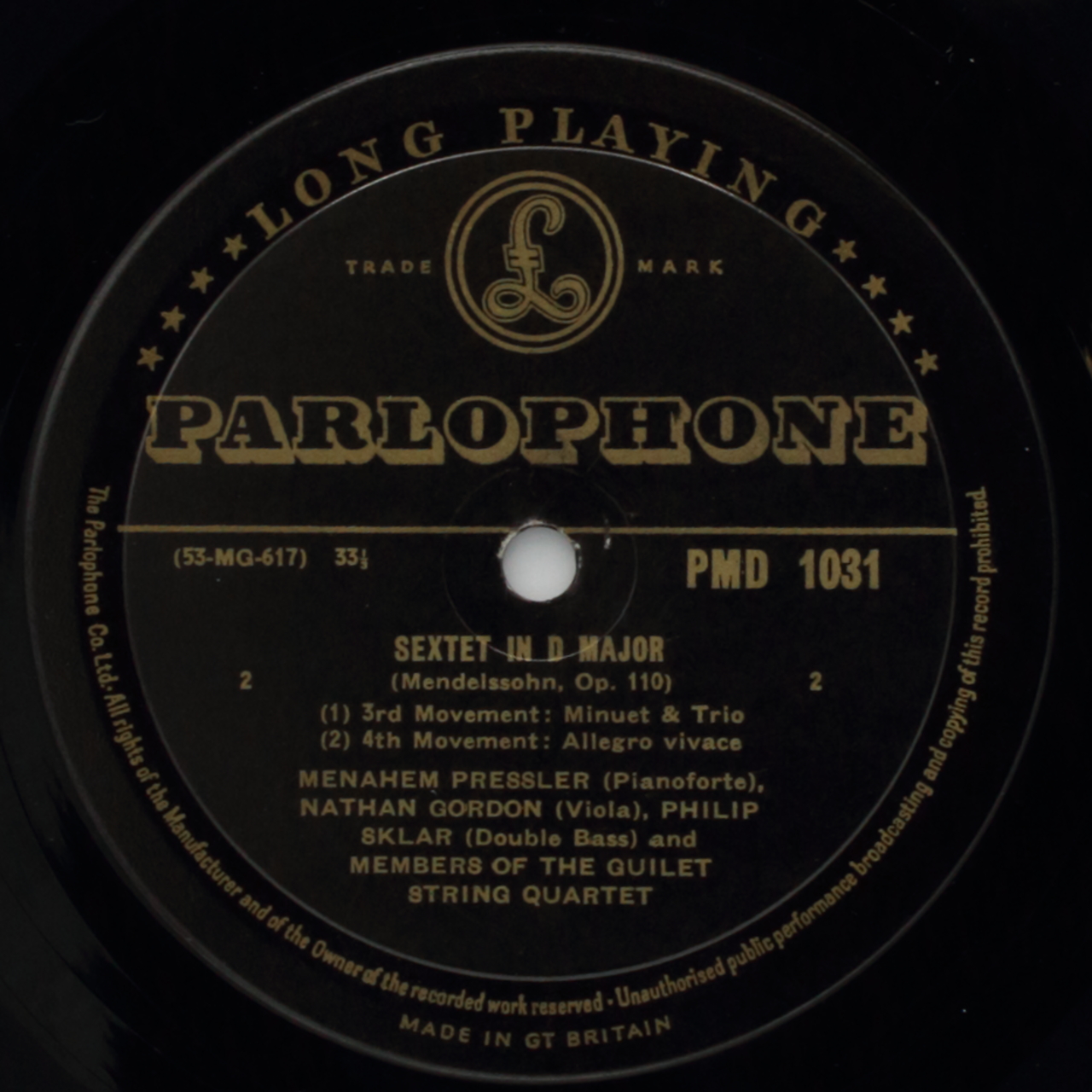 Mendelssohn: Sextet in D major, Op. 110