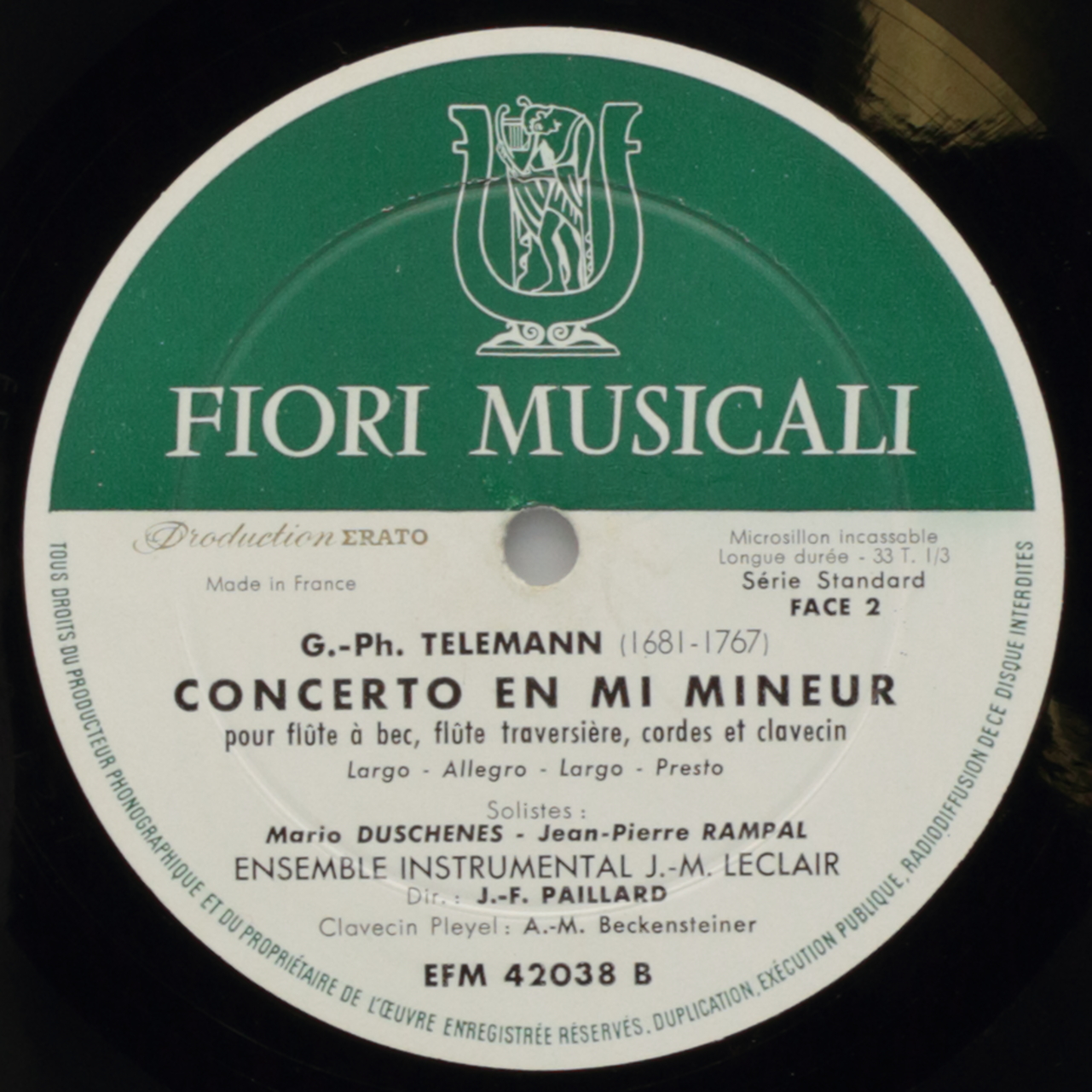 Vivaldi: Concerto en Sol mineur op. XI Nº 6 / Telemann: Concerto en Mi mineur