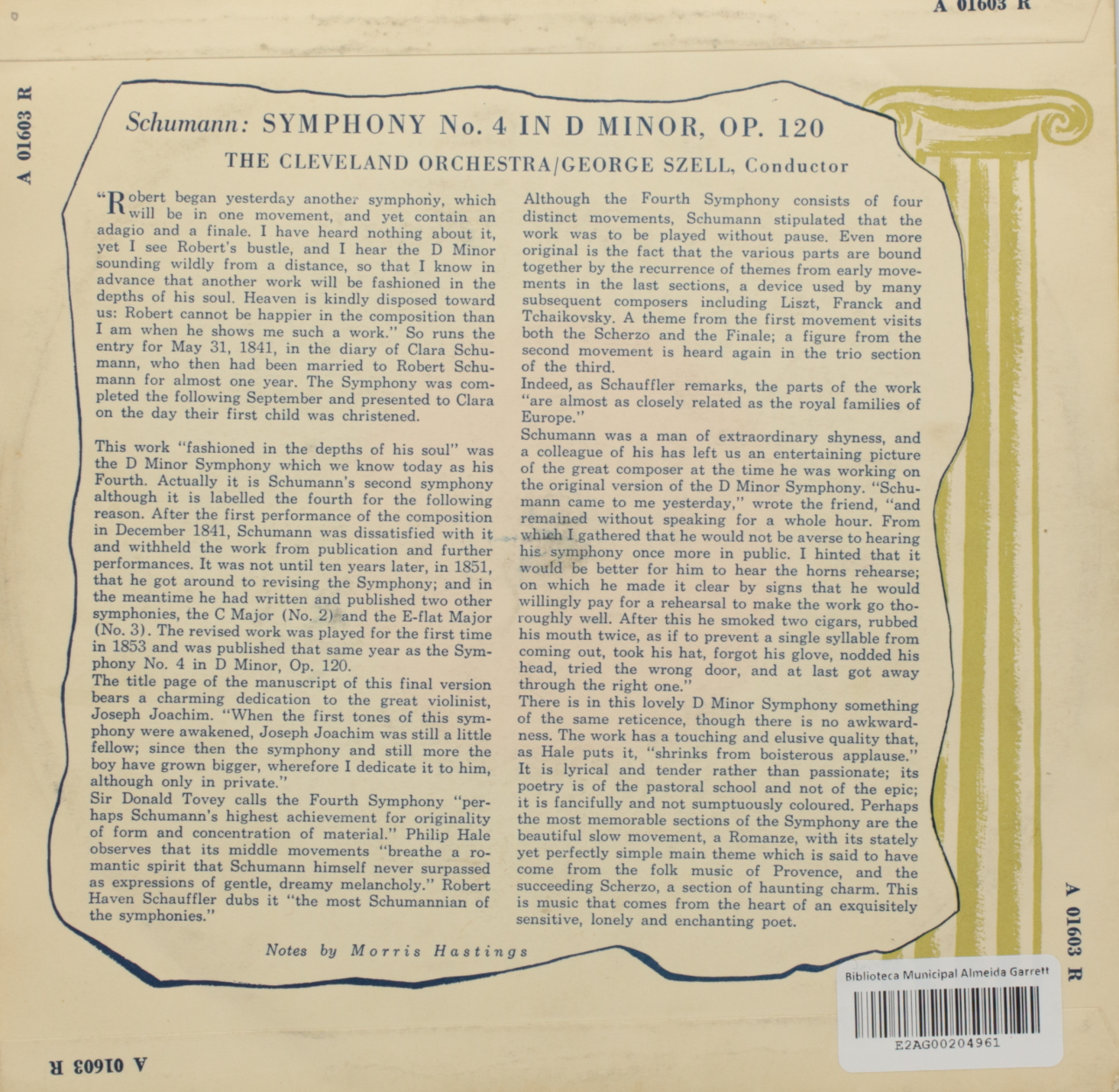 Schumann: Symphony Nº 4 in D minor, Op. 120