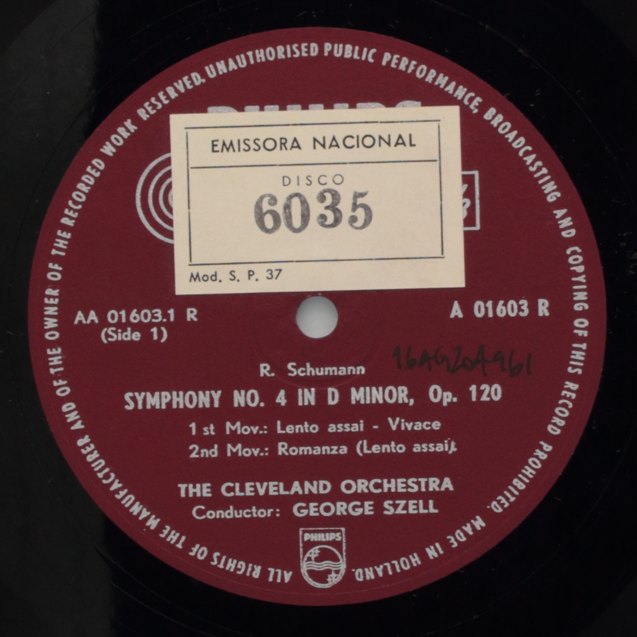 Schumann: Symphony Nº 4 in D minor, Op. 120