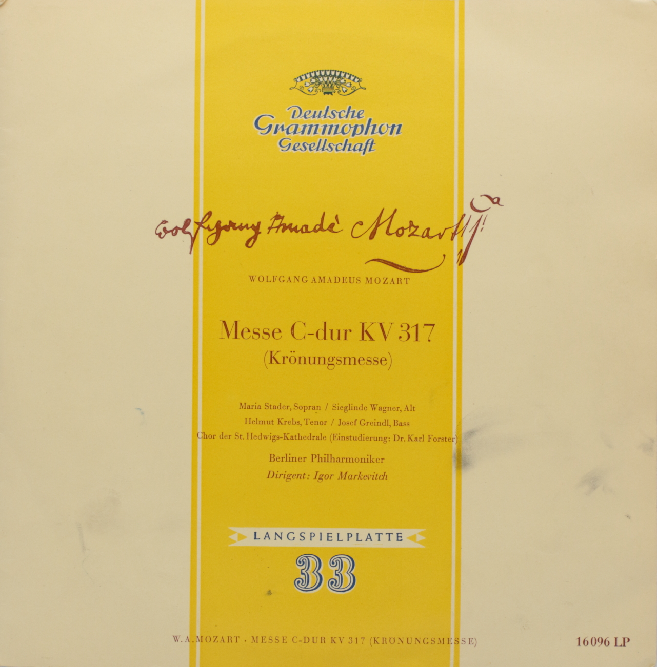 Mozart: Messe C-dur KV 317 (Krönungsmesse)