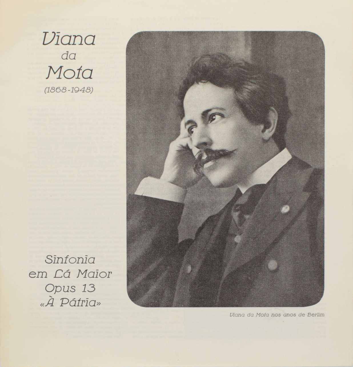Vianna da Motta: Sinfonia, em Lá maior, Op. 13 