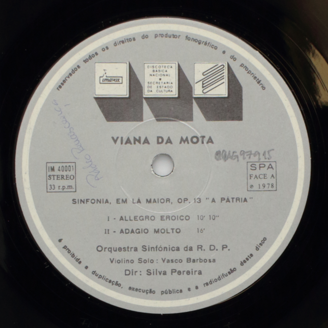 Vianna da Motta: Sinfonia, em Lá maior, Op. 13 