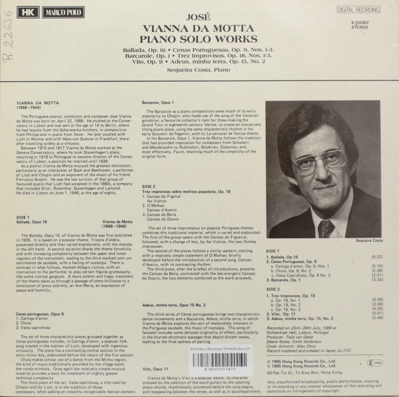Vianna da Motta: Piano Solo Works