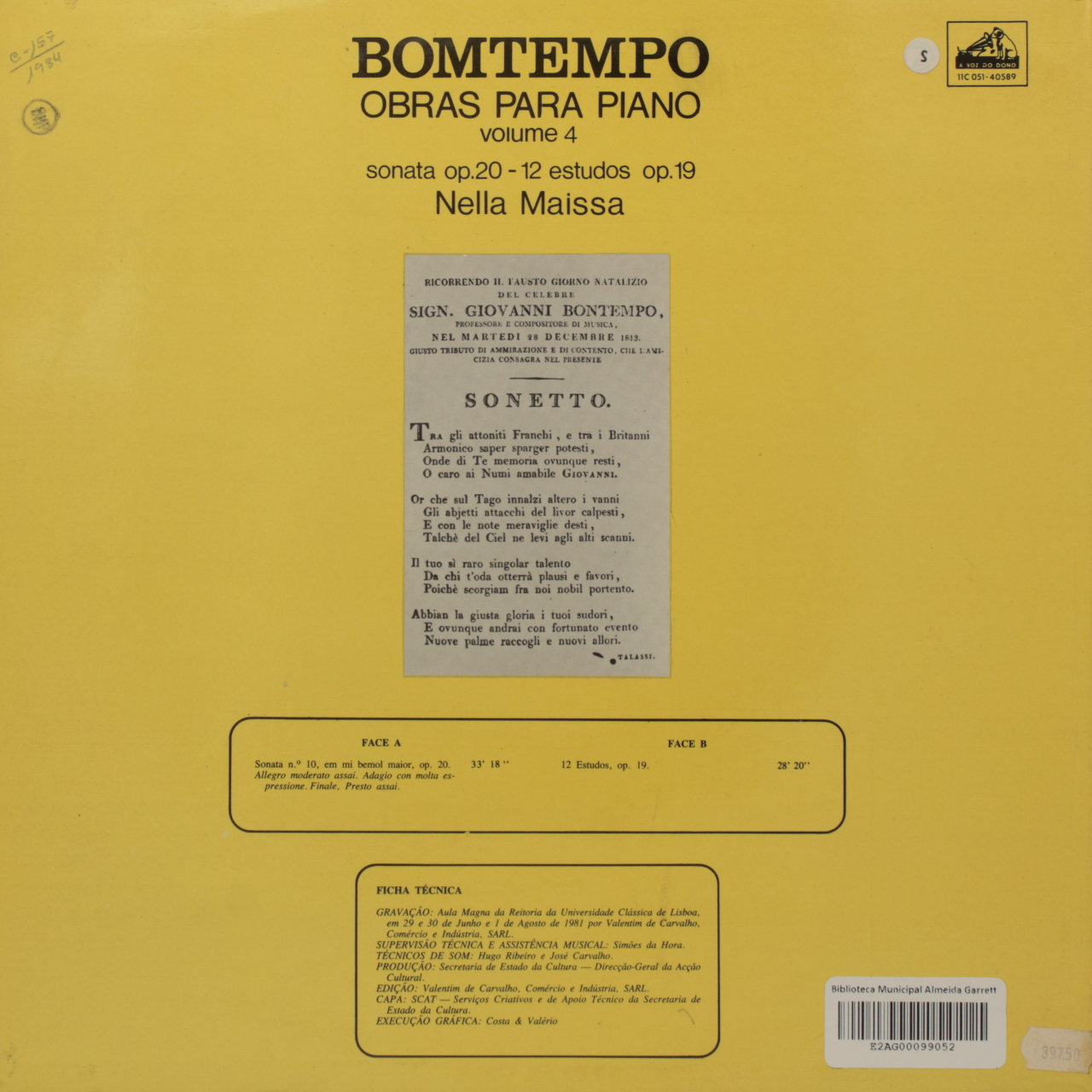 Bomtempo: Obras para Piano - Volume 4