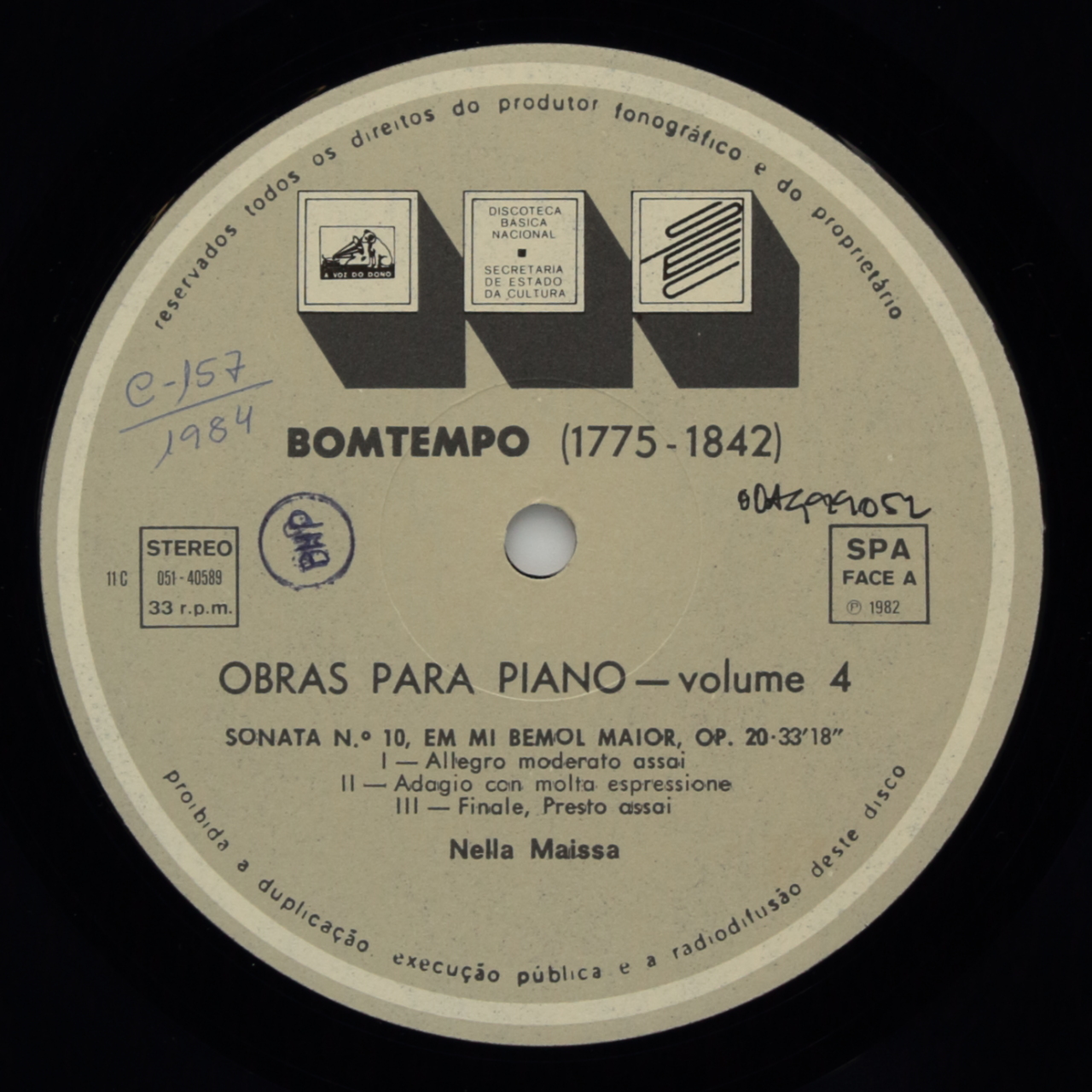 Bomtempo: Obras para Piano - Volume 4