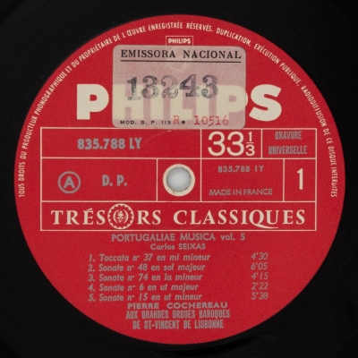 Seixas: Portugaliae Musica Vol. 5