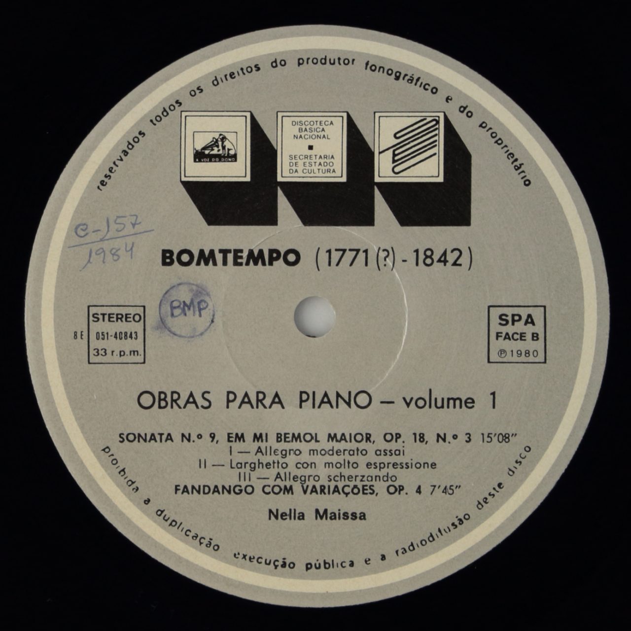 Bomtempo: Obras para Piano - Volume 1