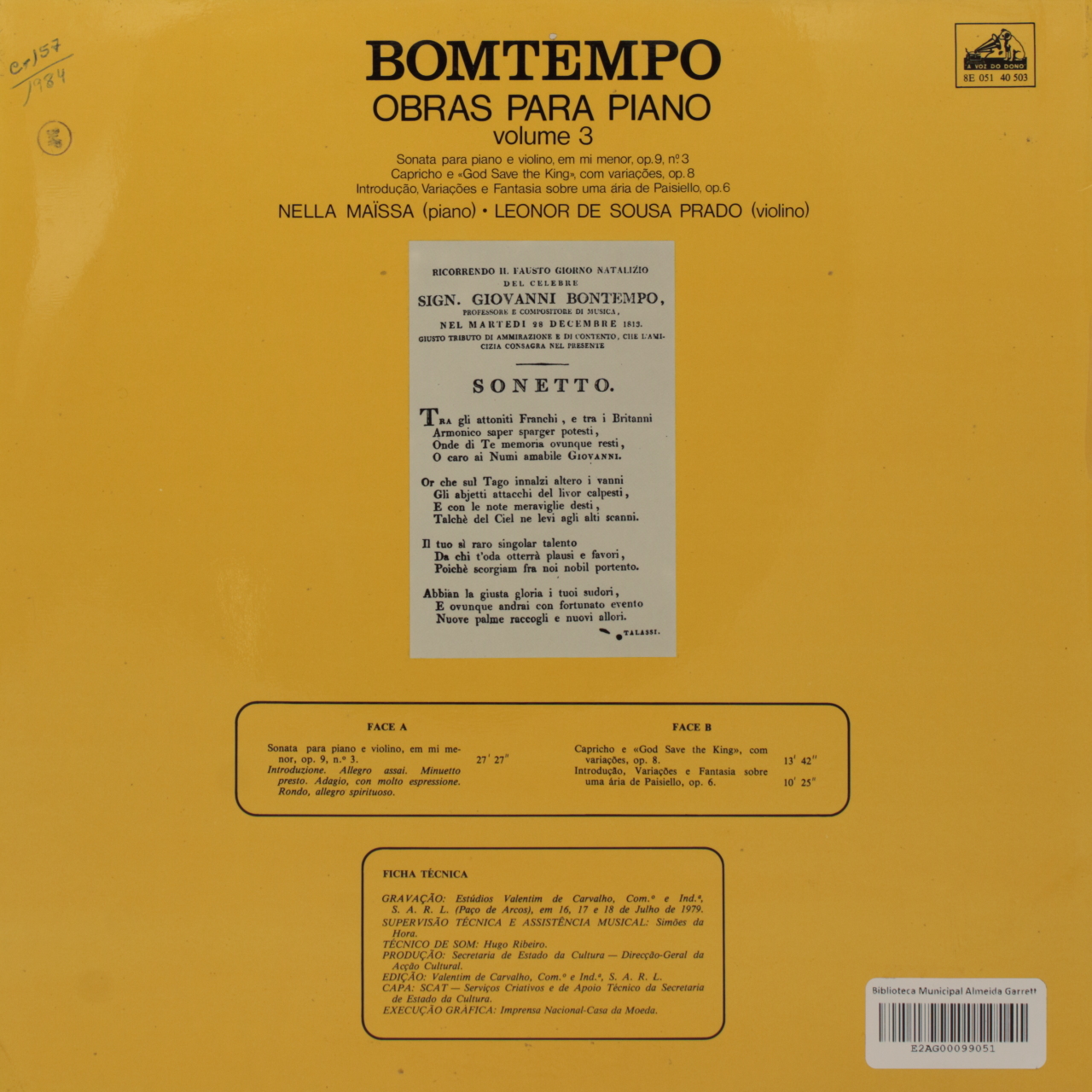 Bomtempo: Obras para Piano - Volume 3