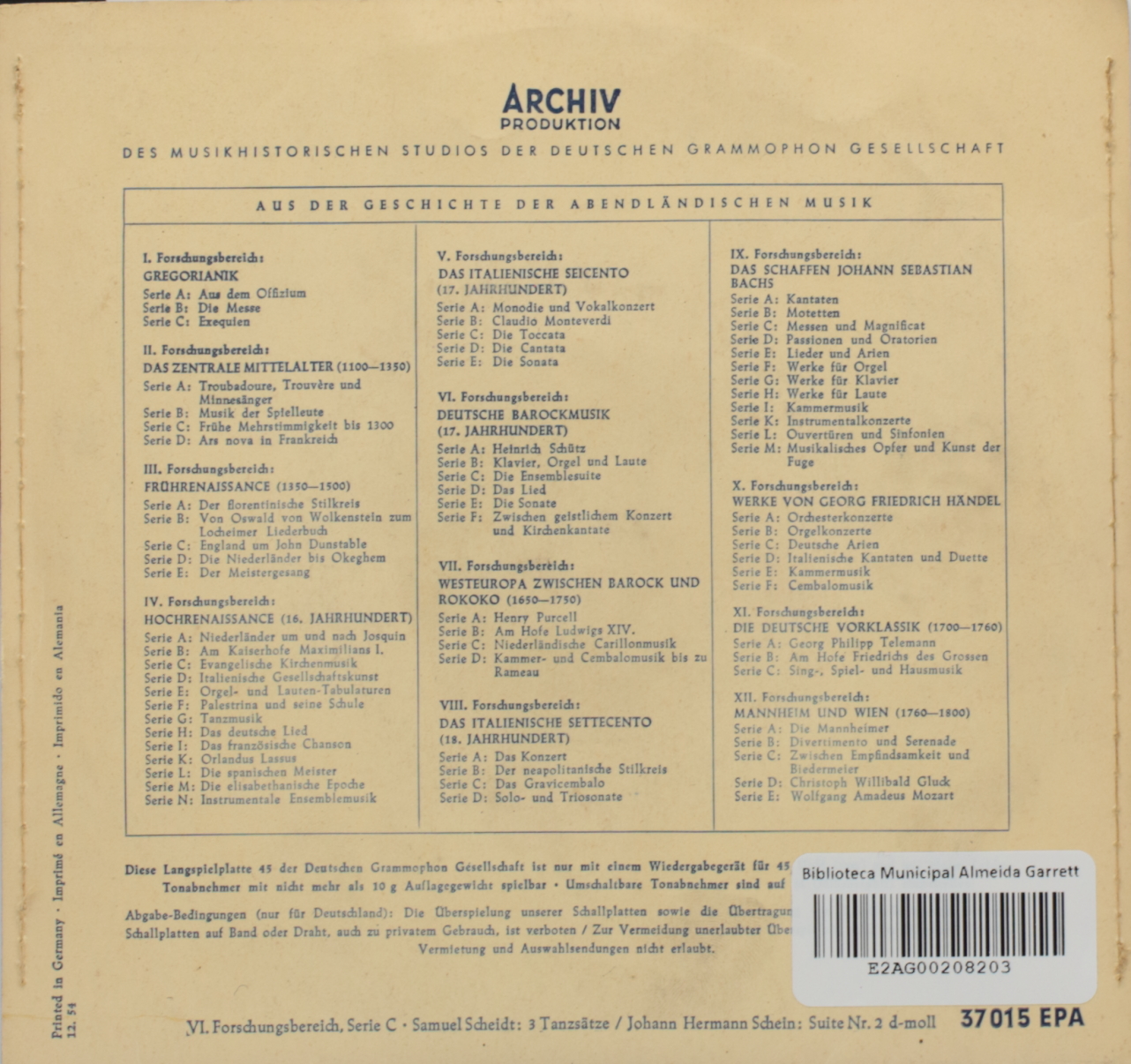 Scheidt: 3 Tanzsätze / Schein: Suite Nr. 2 d-moll
