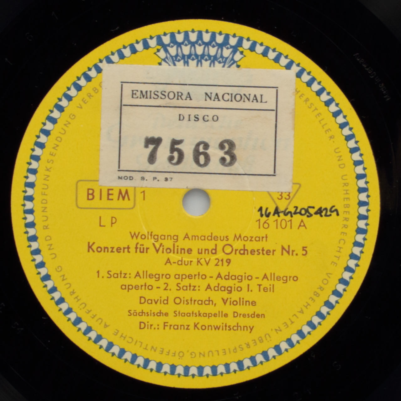 Mozart: Konzer für Violine und Orchester Nr. 5, A-dur KV 219