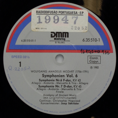 Mozart: Symphonien Vol. 6