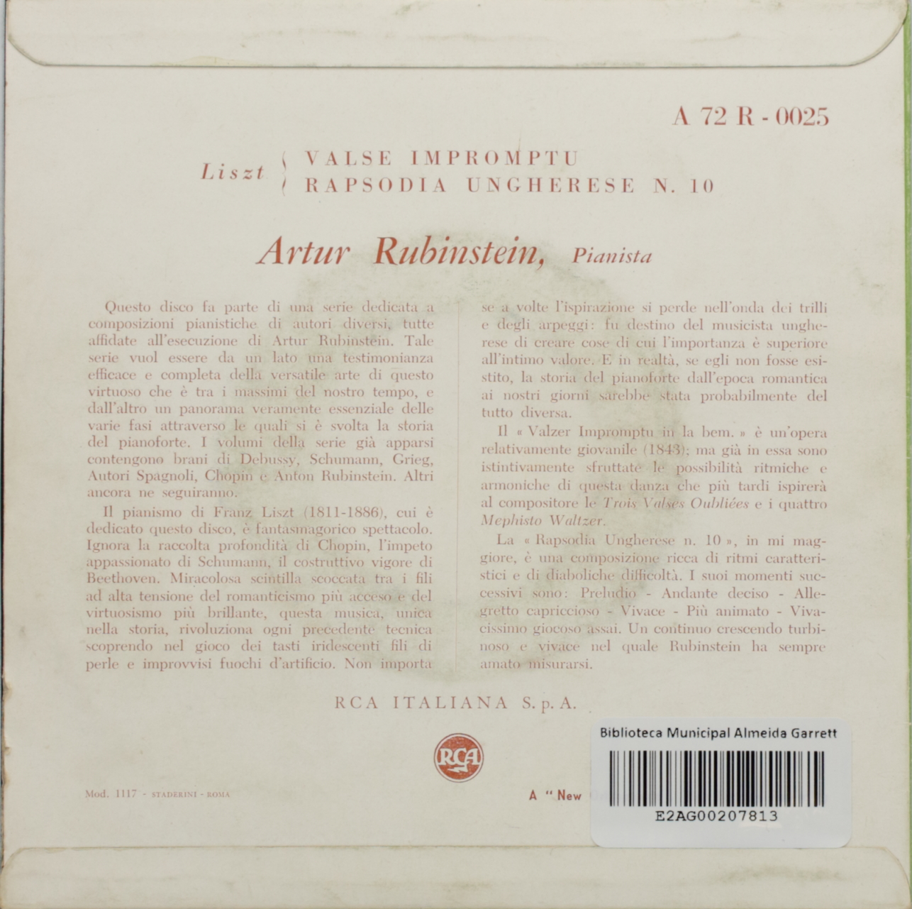 Liszt: Valse Impromptu, Rapsodia Ungherese N. 10