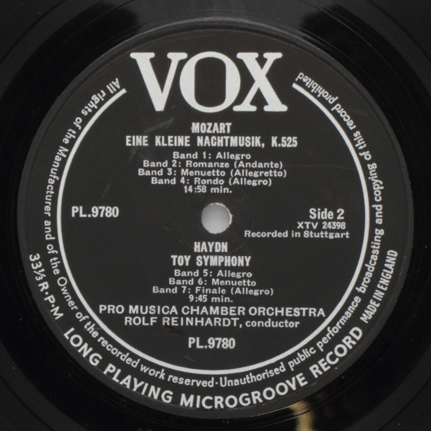 Mozart: Eine Kleine Nachtmusik; A Musical Joke / Haydn: Toy Symphony