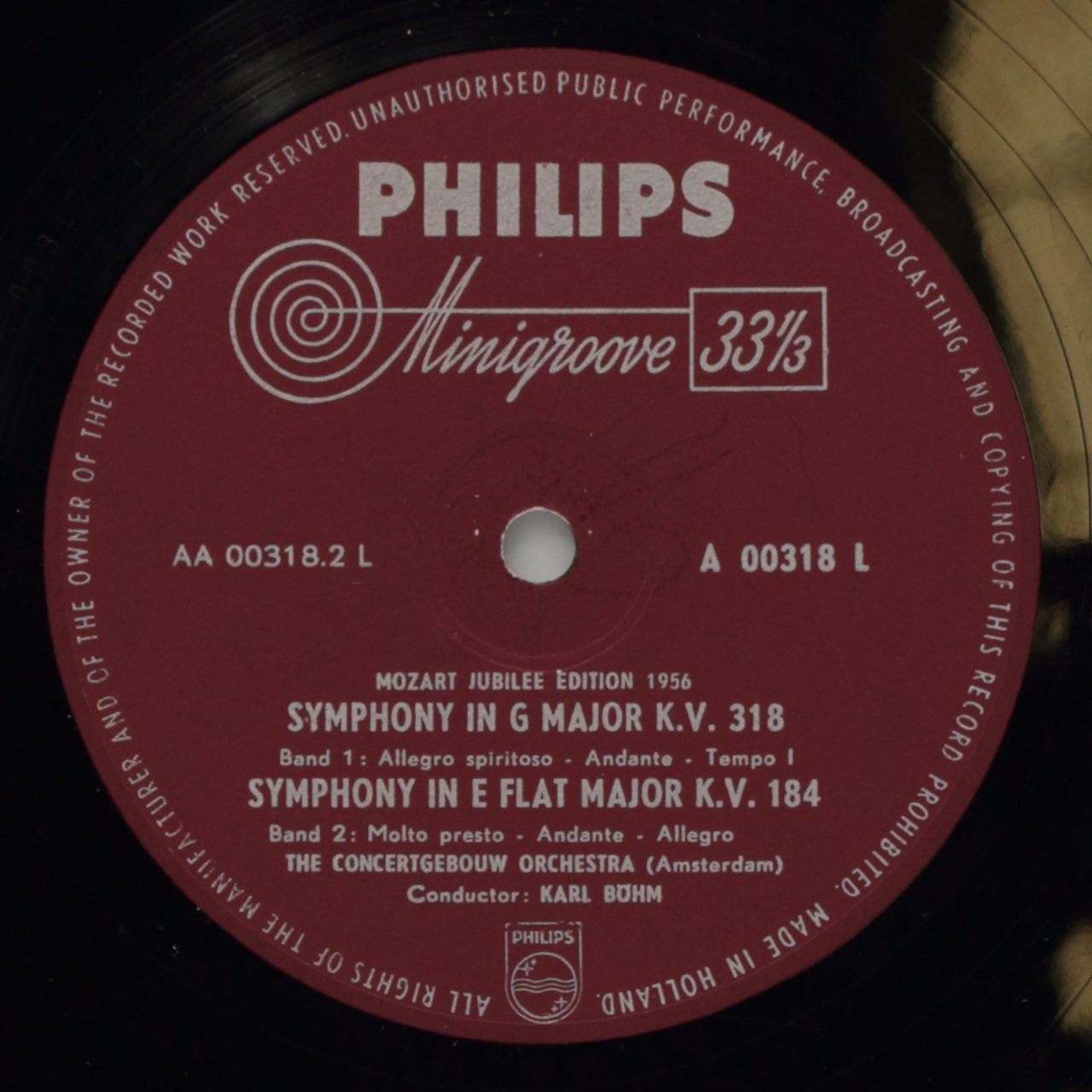 Mozart: Symphonie C-dur K.V. 551 (Jupiter-Symphonie); Symphonie G-dur K.V. 318; Symphonie Es-dur K.V