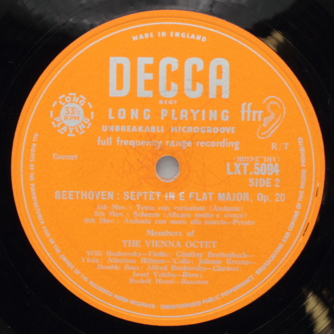 Beethoven: Septet in E flat major Opus 20