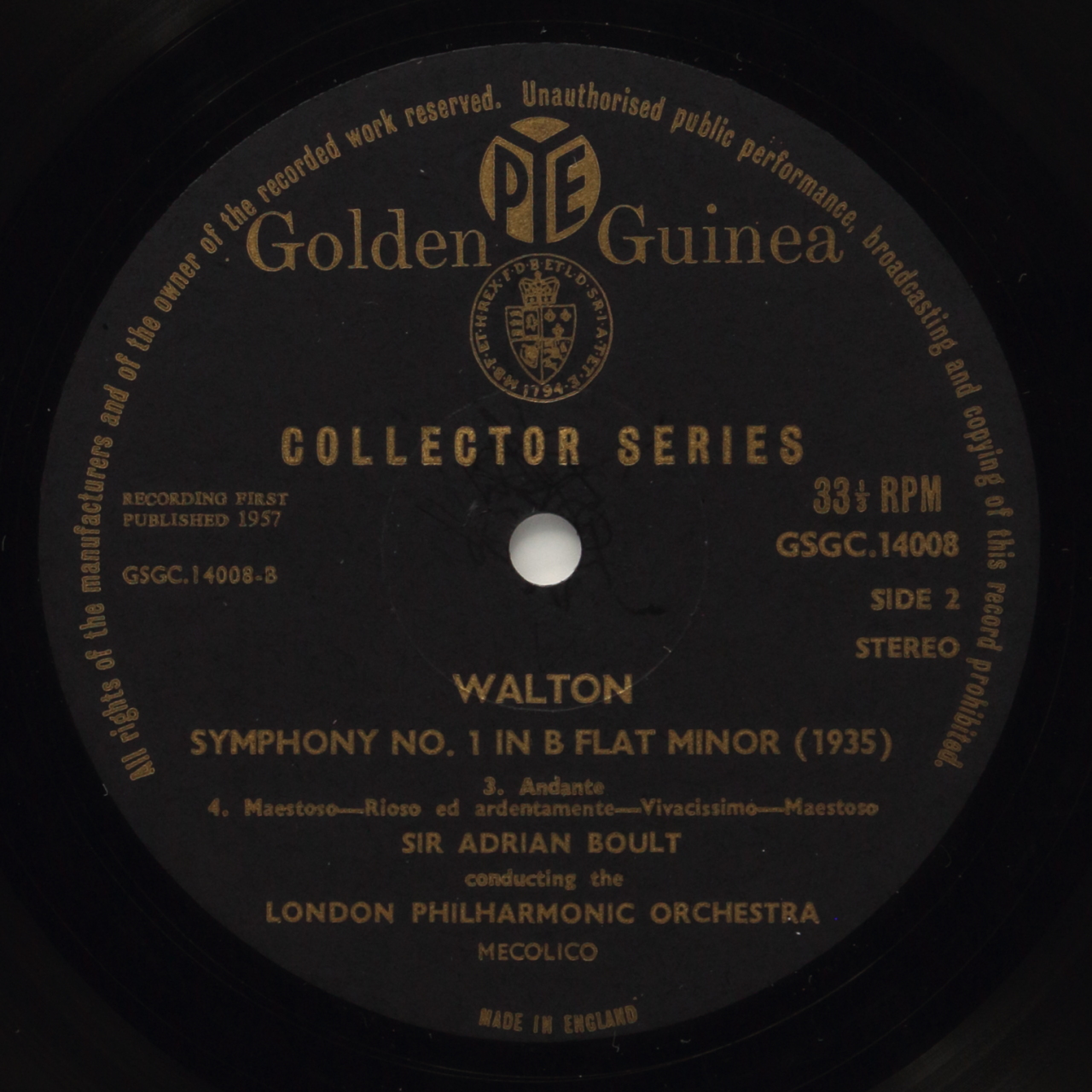 Walton: Symphony No. 1 in B Flat Minor
