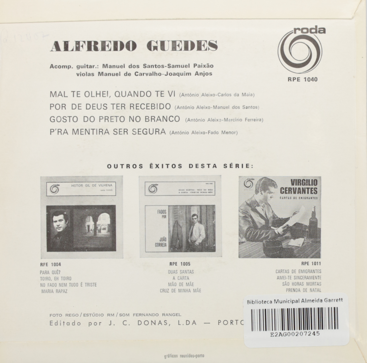Alfredo Guedes canta António Aleixo