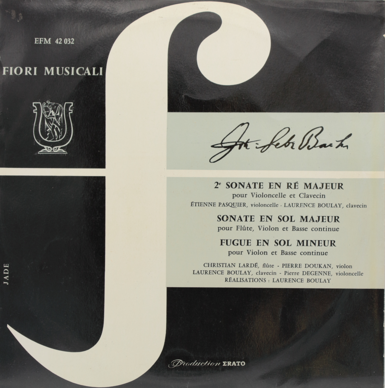 Bach: 2e sonate en Ré majeur; Sonate en Sol majeur; Fugue en Sol mineur